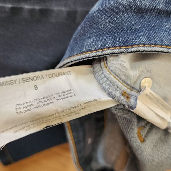 Bandolino Women's Straight Leg Jeans - Dark Blue - Picture 11 of 15